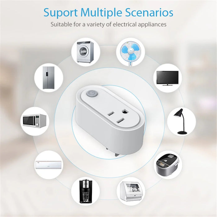 NEO NAS-WR12WM Power Consumption Display Tuya Matter WiFi Plug Remote Control 15A Socket  - US Plug - 5