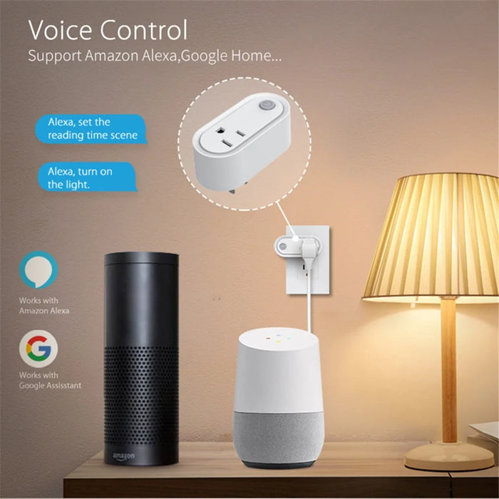 NEO NAS-WR12WM Power Consumption Display Tuya Matter WiFi Plug Remote Control 15A Socket  - US Plug - 6