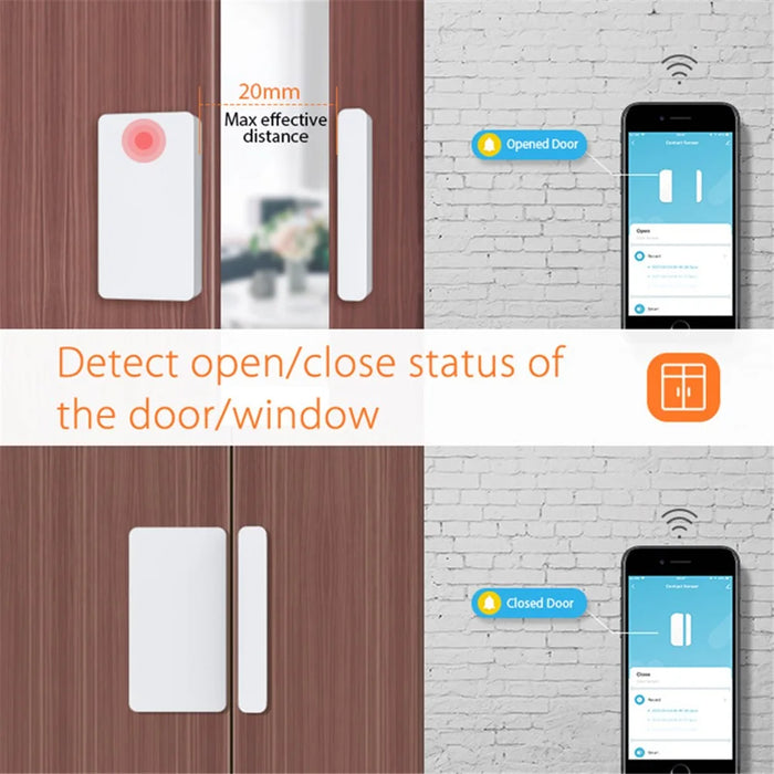 NEO NAS-DS05BH Tuya HomeKit and ZigBee Door Sensor Close / Open Window Smart Detector Support APP Control (Without Battery) - 5
