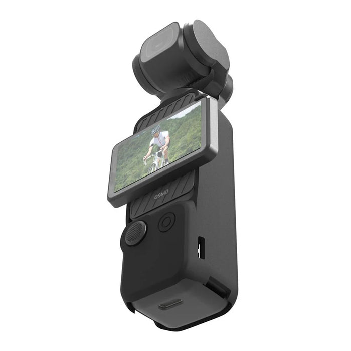 For DJI Osmo Pocket 3 Pocket Camera Silicone Case Drop Protection Sleeve Cover - Black - 4