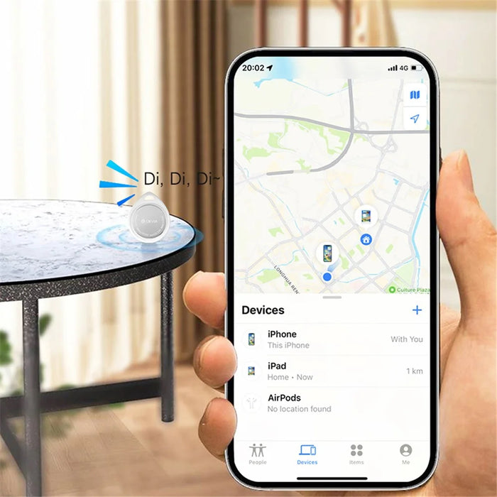 DEVIA G2302 Anti-lost Device DropTag for iOS, IPX5 Waterproof Luggage Tracker Key Finder - 4