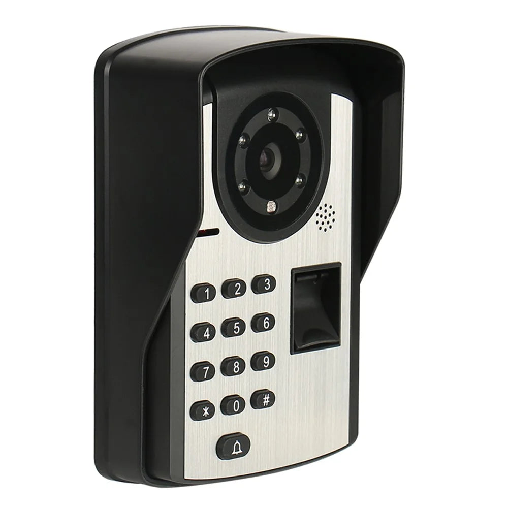 620FD11 7-inch Indoor Monitor + Password Fingerprint HD Door Bell Camera, EU Plug - 3