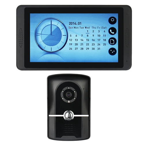 620FG11 7-inch Touch Screen Monitor + Night Vision Door Bell HD Camera, EU Plug - 1