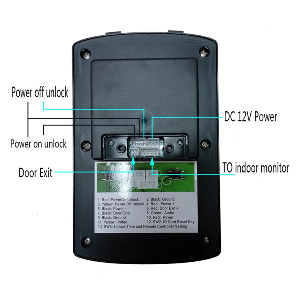 701FG12 Tuya App 2Pcs 7-inch WiFi Indoor Monitor + 1Pc 1080P Door Bell HD Camera, EU Plug - 5