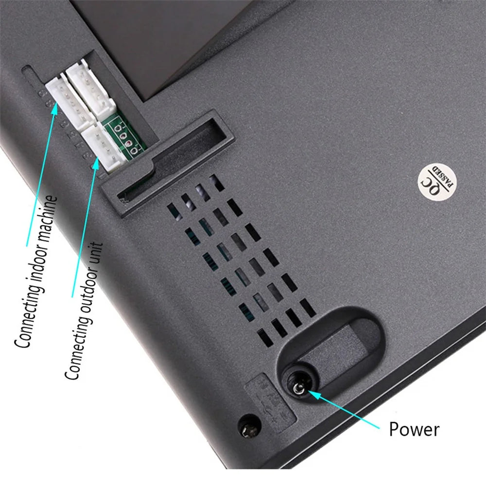 801FC12 2Pcs 7-inch Monitor + 1Pc HD Night Vision Camera Intercom Visual Doorbell, EU Plug - 7