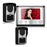 801FC21 1Pc 7-inch Monitor + 2Pcs HD Waterproof Camera Intercom Visual Doorbell, EU Plug - 1