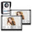 801FA12 1 Camera+2 Monitor EU Plug 7-inch Wired Video Doorbell Intercom Kit - 1