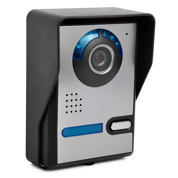 801FA12 1 Camera+2 Monitor EU Plug 7-inch Wired Video Doorbell Intercom Kit - 3