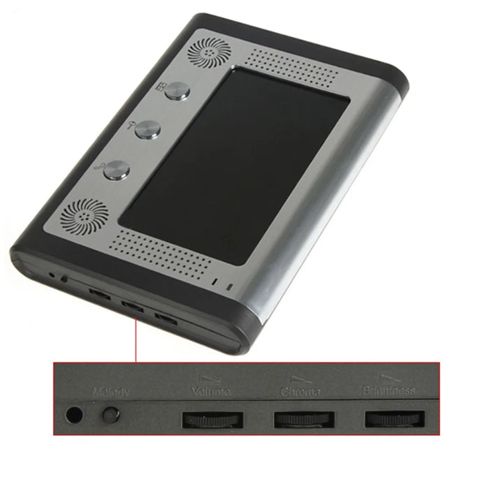 801FA12 1 Camera+2 Monitor EU Plug 7-inch Wired Video Doorbell Intercom Kit - 4