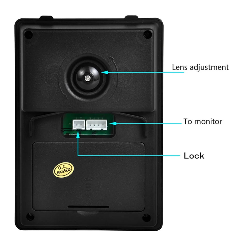801FA21 EU Plug 7" Video Doorbell 2 Outdoor Camera with 1 Indoor Monitor - 7
