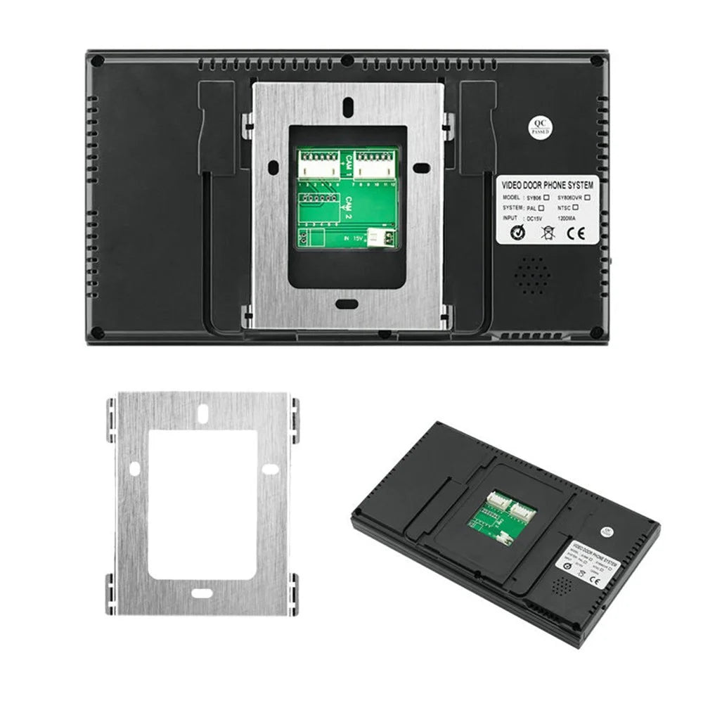 806MJIDS11 1 Camera+1 Monitor EU Plug 7-inch Home Intercom Video Doorbell - 4