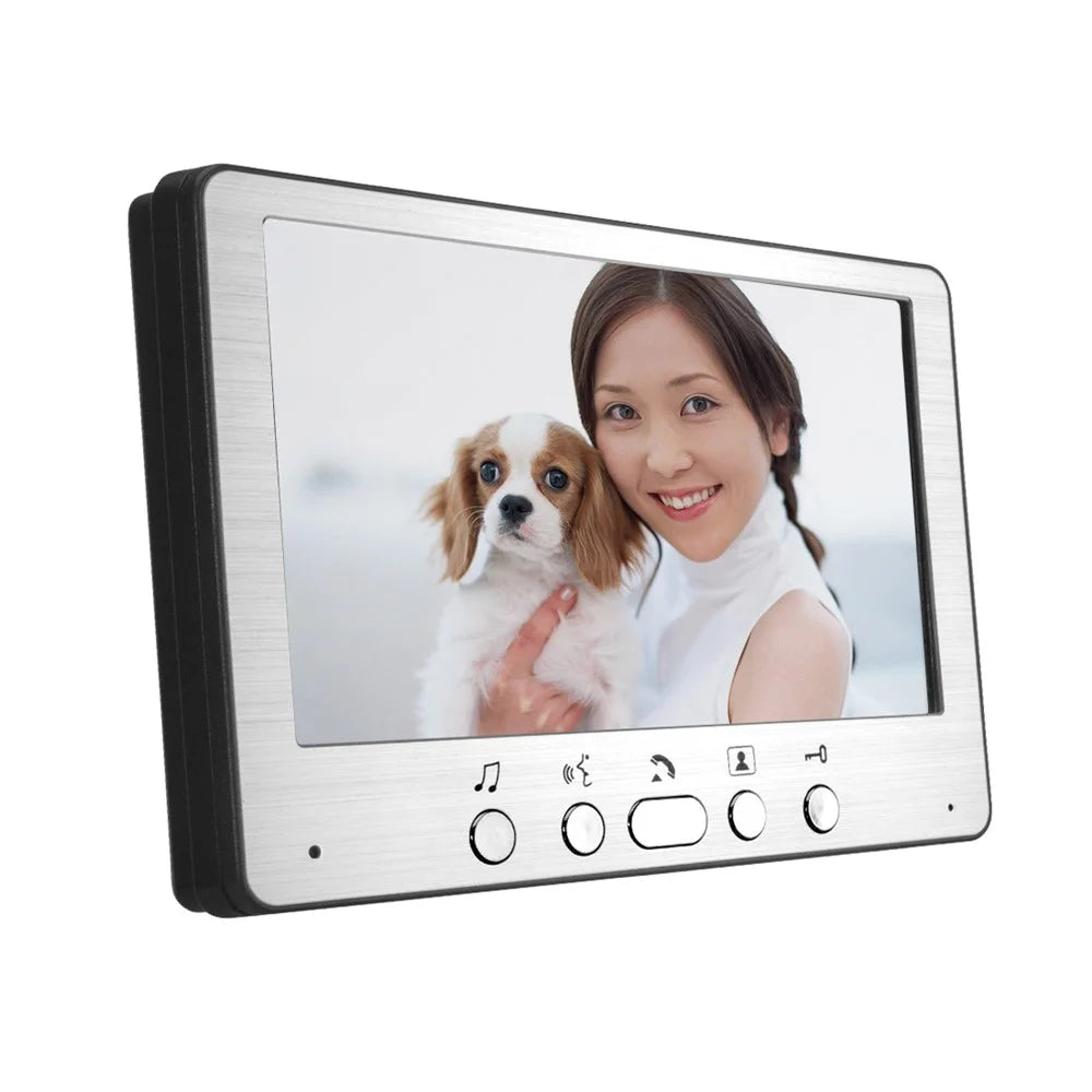 815FA11 7-inch Video Door Phone Intercom Doorbell Camera Monitor, EU Plug - 3