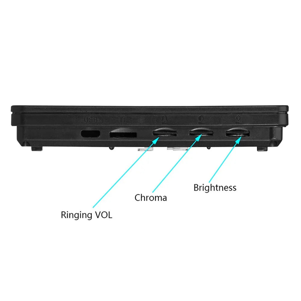 815FA11 7-inch Video Door Phone Intercom Doorbell Camera Monitor, EU Plug - 6