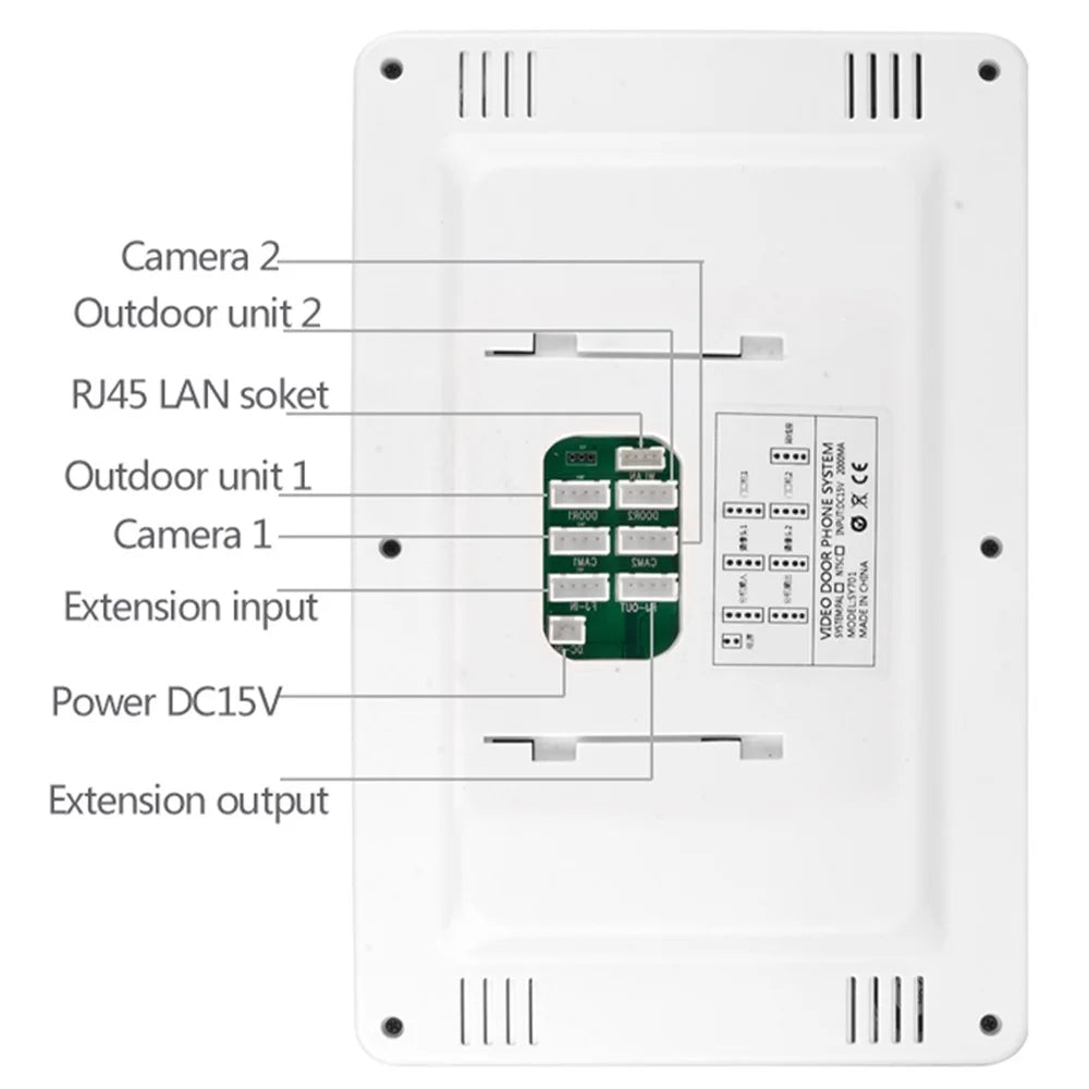 701FD22 Tuya Smart 1080P WiFi Visual Doorbell with Dual Display Support Motion Detection, EU Plug - 6