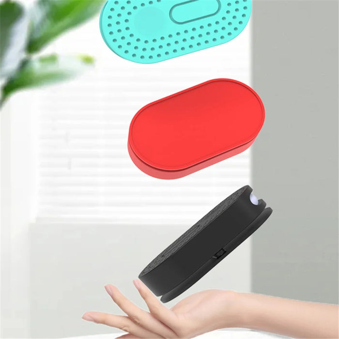For Samsung Galaxy SmartTag2 Tracker Silicone Case Bluetooth-compatible Locator Cover with Adhesive - Black - 2