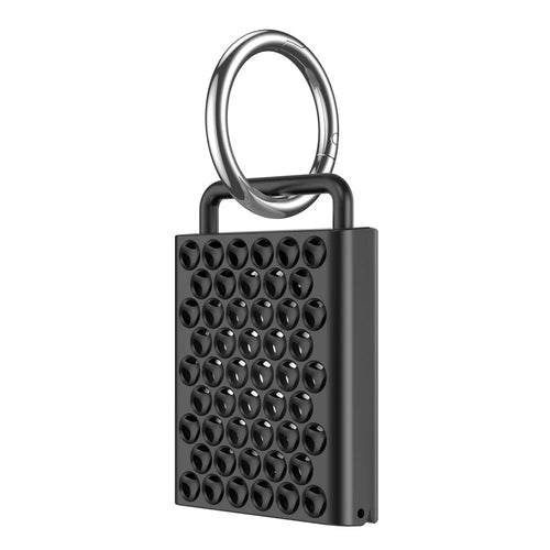 For Apple AirTag PC Hard Case Bluetooth-compatible Tracker Anti-drop Protective Cover  - Black - 1