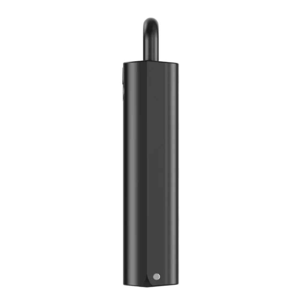 For Apple AirTag PC Hard Case Bluetooth-compatible Tracker Anti-drop Protective Cover  - Black - 3