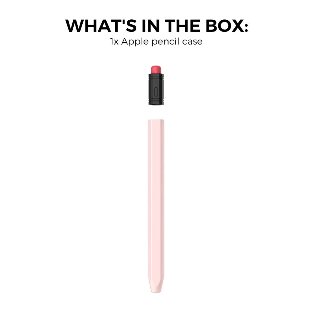 AHASTYLE PT180-3 For Apple Pencil (USB-C) Stylus Pen Soft Silicone Sleeve - Pink - 7