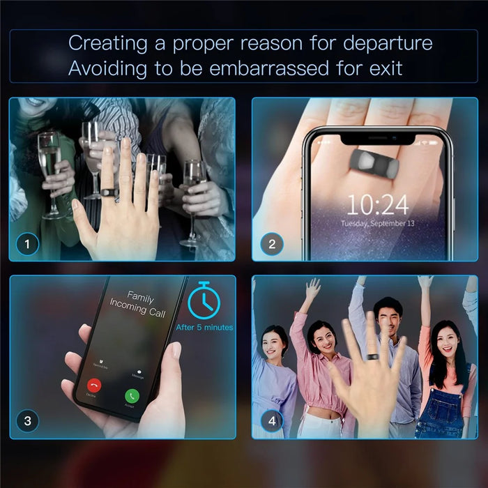 JAKCOM R4 Smart Ring Multifunctional RFID / NFC Ring for iOS, Android System - 8# - 6