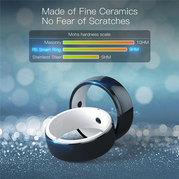 JAKCOM R5 Smart Ring IC / ID / NFC Reader 2 Health Stones Multi-Function Ring - S - 3