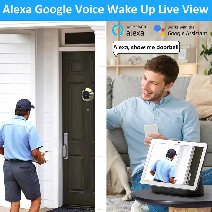 SY-36 4.3 inch Monitor Video Viewer Door Bell Night Vision Camera Smart Peephole - 3