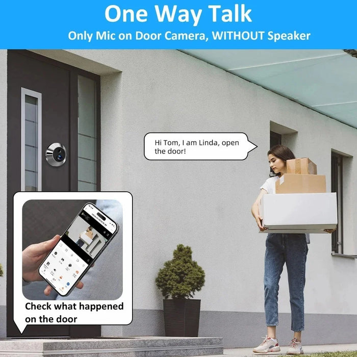 SY-36 4.3 inch Monitor Video Viewer Door Bell Night Vision Camera Smart Peephole - 4