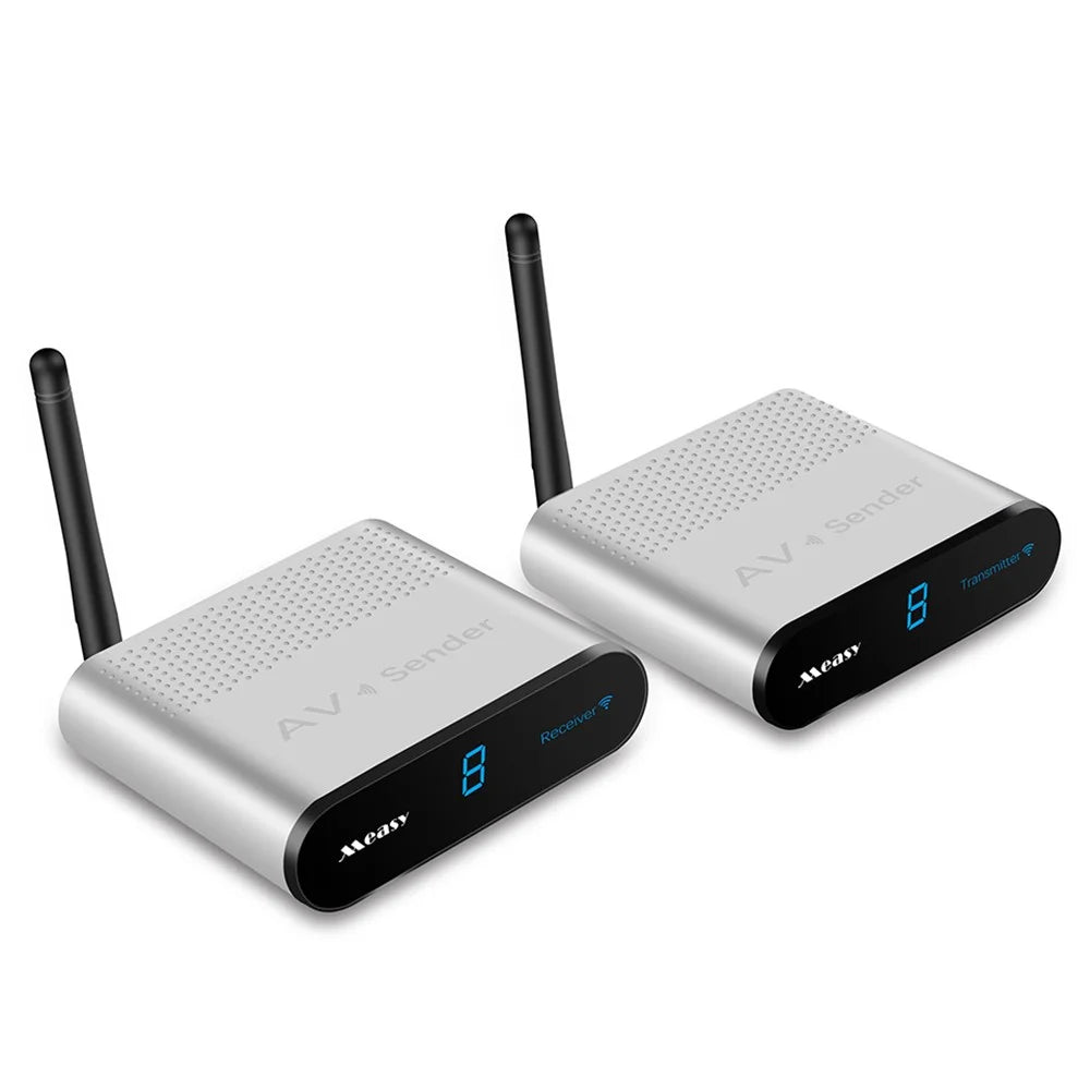 MEASY AV530 Go Through Wall 300m 5.8G Wireless AV Transmitter Receiver - US Plug - 1