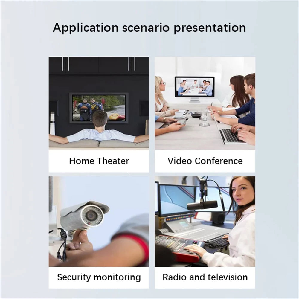 MEASY ET1815 150m HD Extender with POE Function, Transmitter + Receiver Set - US Plug - 5