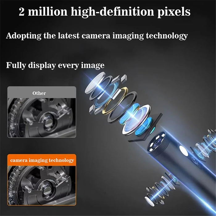 MS20 10m Hard Wire Borescope Dual Lens Industrial Endoscope Camera - 4