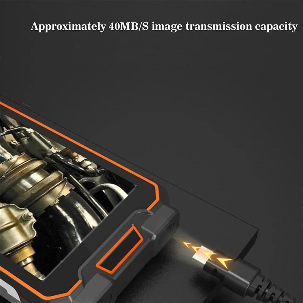 MS20 10m Hard Wire Single Lens Endoscope Camera LED 5-Inch Screen Borescope - 5