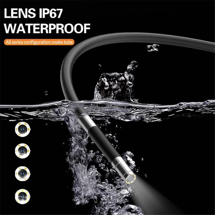 MS50 1.5m Hard Wire 5-inch Screen Industrial Endoscope 6mm Lens 1080P Borescope - 4