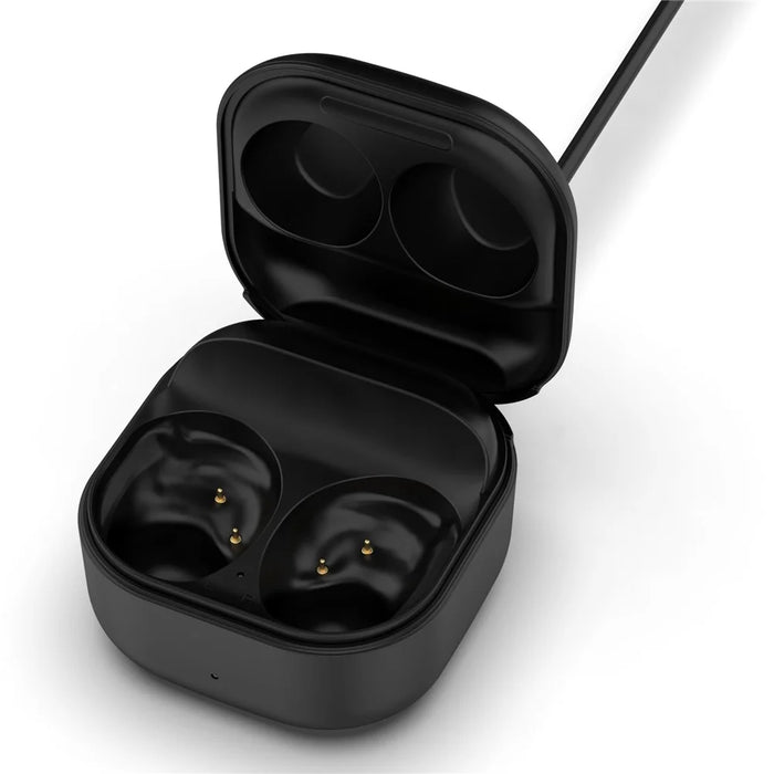 For Samsung Galaxy Buds FE SM-R400 Charging Bin Charger Cable + Replacement Charging Bin - Black - 5