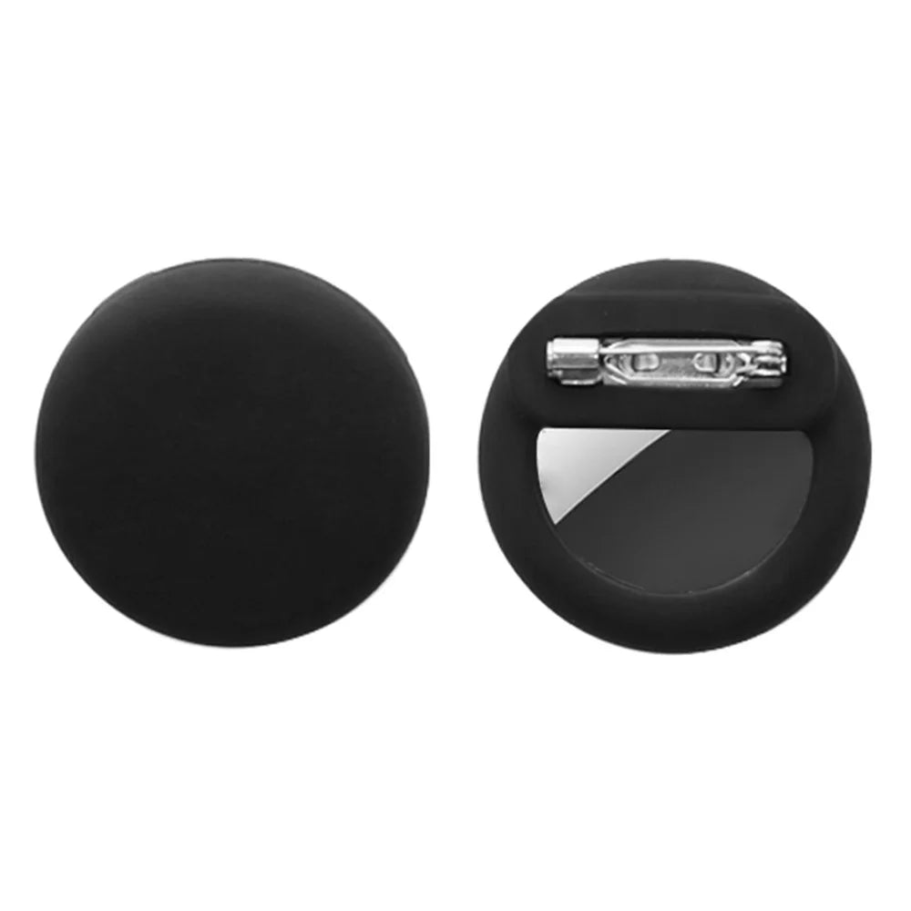 Protective Case for Apple Airtag Brooch Style Kids Pets Bluetooth-compatible Tracker Silicone Cover - Black - 1