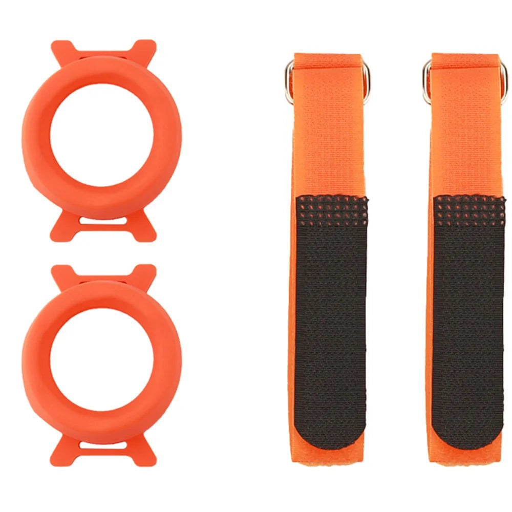 1 Pair Support Stand Case for JBL Flip Essential 2 / 3 SE Portable Bluetooth-compatible Speaker Silicone Sleeve Cover - Orange - 1