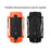 1 Pair Support Stand Case for JBL Flip Essential 2 / 3 SE Portable Bluetooth-compatible Speaker Silicone Sleeve Cover - Orange - 4