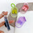 For Samsung Galaxy SmartTag2 TPU Case Bluetooth-compatible Tracker Cover with Ring Buckle - Green Bowknot+Green Ring - 2