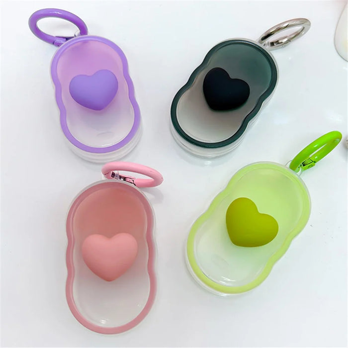 For Samsung Galaxy SmartTag2 TPU Case Bluetooth-compatible Tracker Cover with Ring Buckle - Green Bowknot+Green Ring - 4