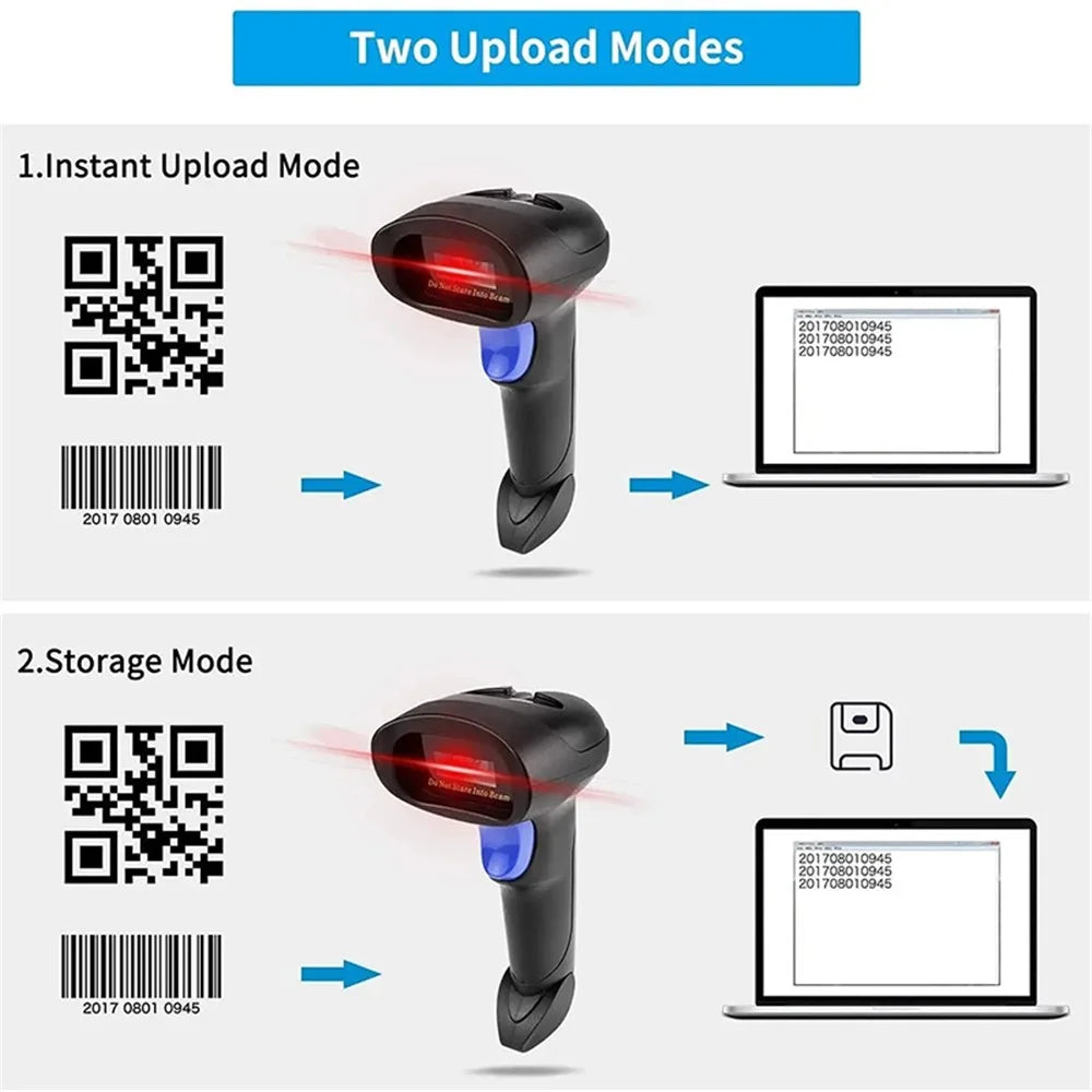NETUM L5 Handheld USB Wired QR Barcode Reader Bar Code Scanner for Retails, Warehouse - 4