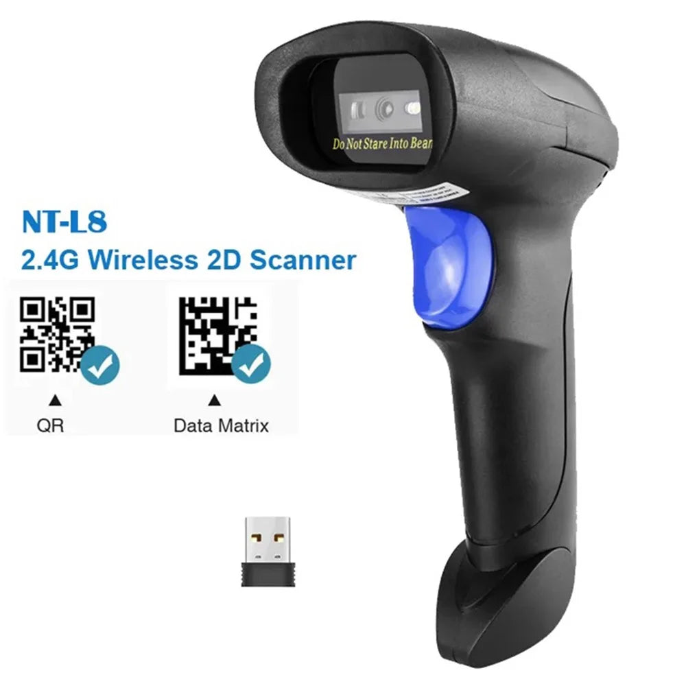 NETUM L8 Portable 2.4G Wireless Barcode Scanner QR Code Scanning Gun for Mobile Payment - 4