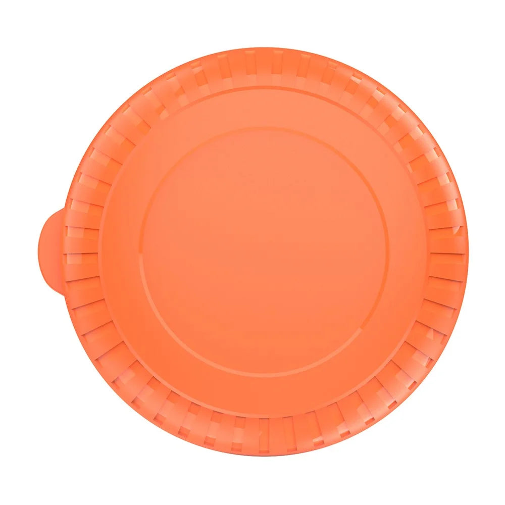 For AirTag Holder Case with Adhesive Sticker TPU+PC Protective Tracker Finder Cover - Orange - 2