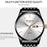 WLISTH S512 No Number Dial Date Week Display Luminous Quartz Wrist Watch - Black Case+Black Dial+Black Steel Strap - 2