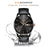 WLISTH S512 No Number Dial Date Week Display Luminous Quartz Wrist Watch - Black Case+Black Dial+Black Steel Strap - 3