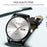 WLISTH S512 No Number Dial Date Week Display Luminous Quartz Wrist Watch - Black Case+Black Dial+Black Steel Strap - 4