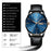 WLISTH S512 No Number Dial Date Week Display Luminous Quartz Wrist Watch - Black Case+Black Dial+Black Steel Strap - 6