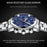 WLISTH S508 Men Calendar Luminous Quartz Watch with 3 Decorative Dials - Silver Case+Brown Dial+Steel Strap - 2