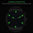 WLISTH S508 Men Calendar Luminous Quartz Watch with 3 Decorative Dials - Silver Case+Brown Dial+Steel Strap - 4