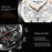 WLISTH S508 Men Calendar Luminous Quartz Watch with 3 Decorative Dials - Silver Case+Brown Dial+Steel Strap - 6