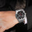 WLISTH S508 Men Calendar Luminous Quartz Watch with 3 Decorative Dials - Silver Case+Brown Dial+Steel Strap - 7