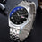 WLISTH S502 Blue Light Glass Calendar Display Waterproof Quartz Watch - Black+Silver / For Men - 1