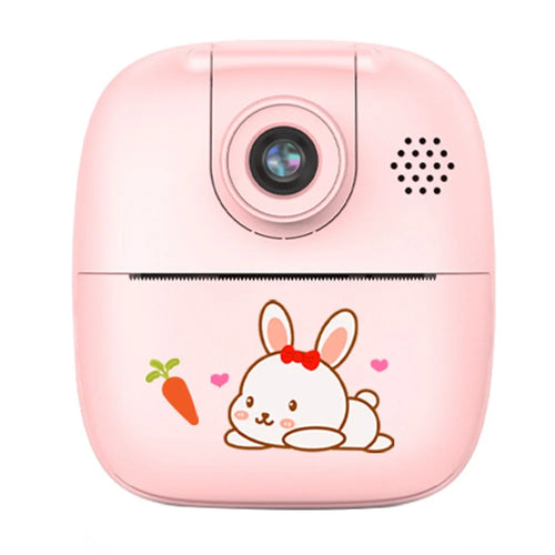 A19 Kids Instant Print Camera 24MP Zero Ink Kids Digital Camera Child Selfie Camera Toy - Pink - 1